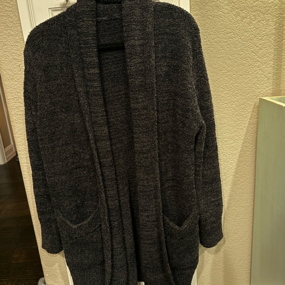 Barefoot Dreams Women's Charcoal Cardigan - Picture 9 of 12